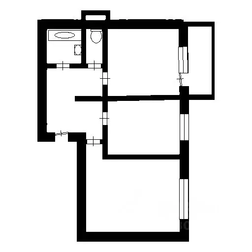 2-к кв. Саха (Якутия), Нерюнгри ул. Карла Маркса, 25/3 (44.8 м) - Фото 1