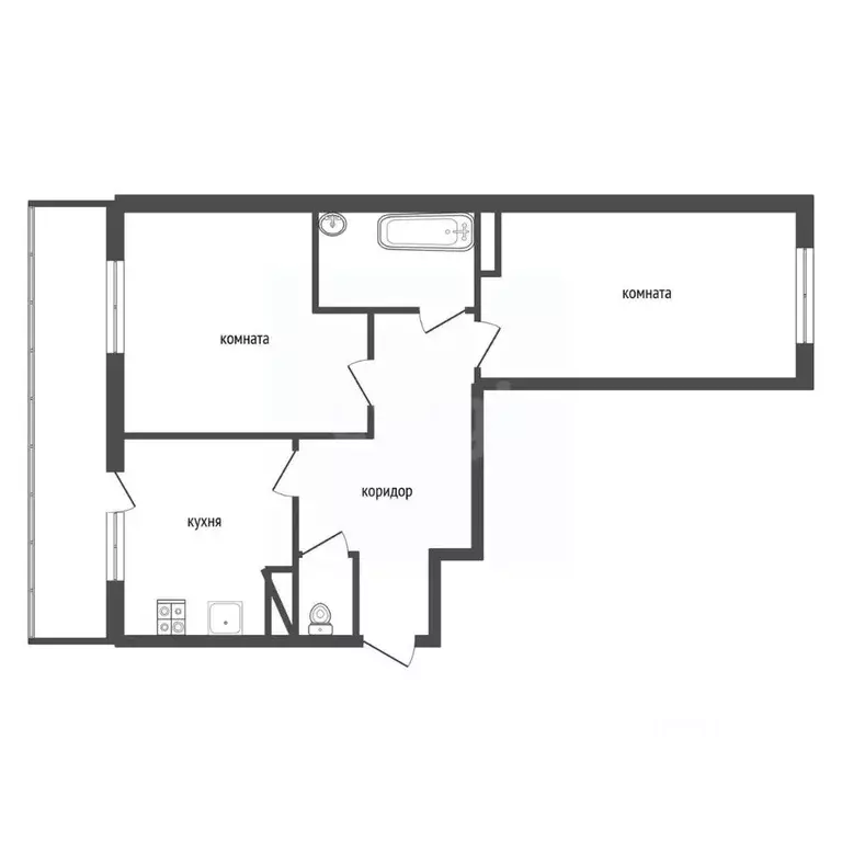 2-к кв. Воронежская область, Воронеж ул. 9 Января, 131 (64.8 м) - Фото 2