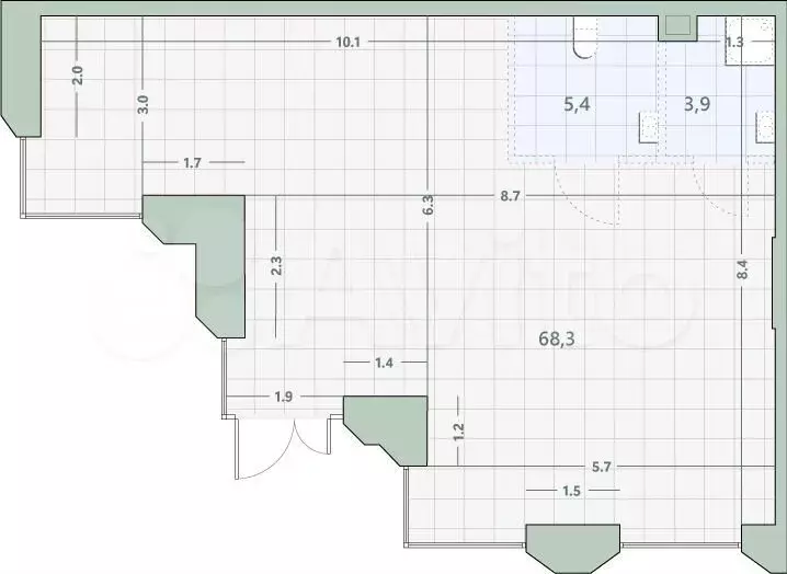 Продам помещение свободного назначения, 77.6 м - Фото 0