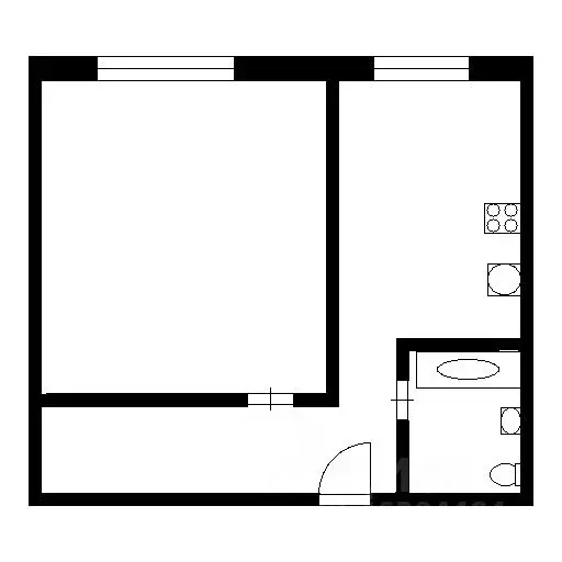 1-к кв. Воронежская область, Воронеж ул. Героев Сибиряков, 87 (29.5 м) - Фото 2