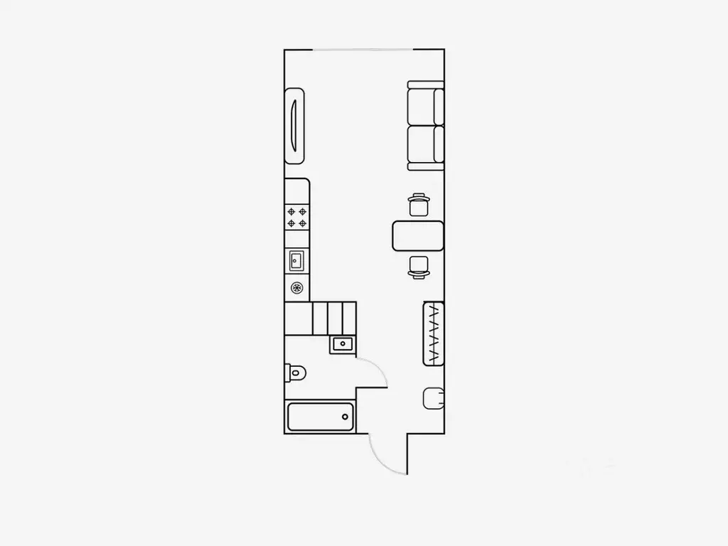 Студия Свердловская область, Екатеринбург ул. Шаумяна, 24 (24.0 м) - Фото 2