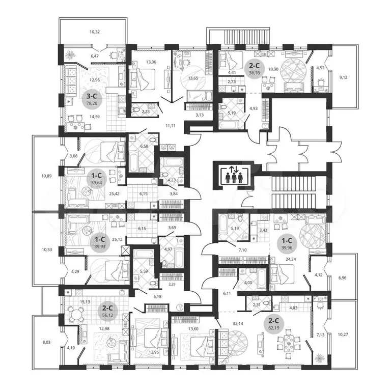 Квартира-студия, 54,8 м, 1/5 эт. - Фото 1