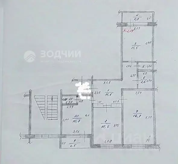 3-к кв. Чувашия, Шумерлинский муниципальный округ, с. Русские Алгаши ... - Фото 2