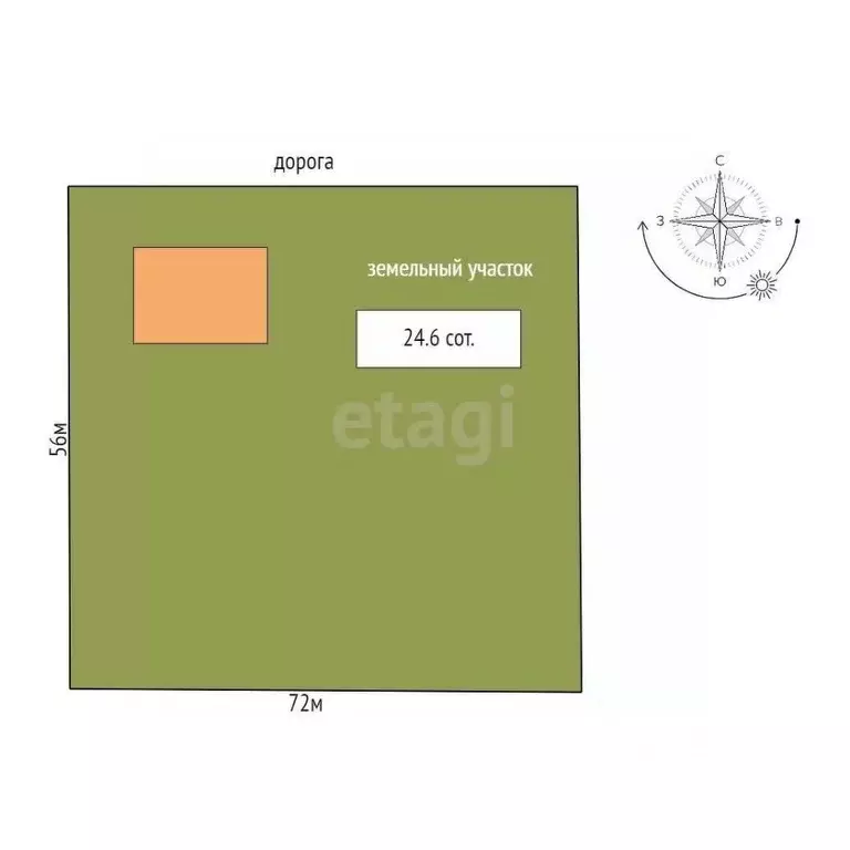 Дом в Крым, Кировский район, с. Золотое Поле ул. Мичурина (65 м) - Фото 2