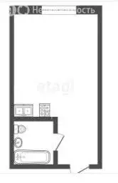 Квартира-студия: Кемерово, улица Ворошилова, 12 (23 м) - Фото 1