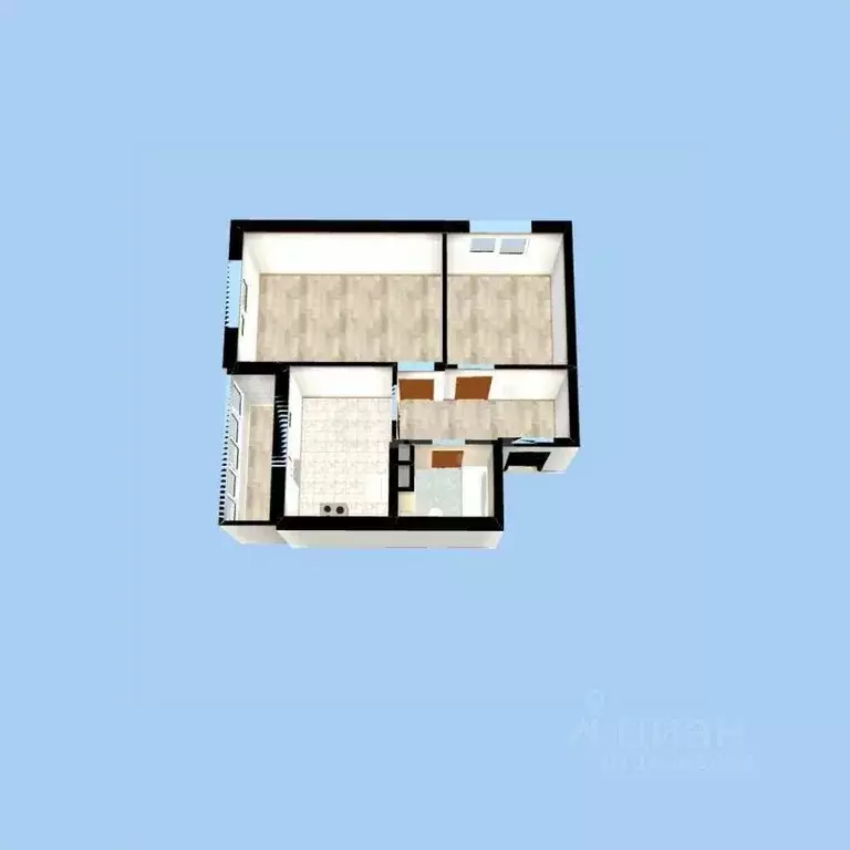 2-к кв. Башкортостан, Уфа ул. Максима Горького, 44 (45.2 м) - Фото 2