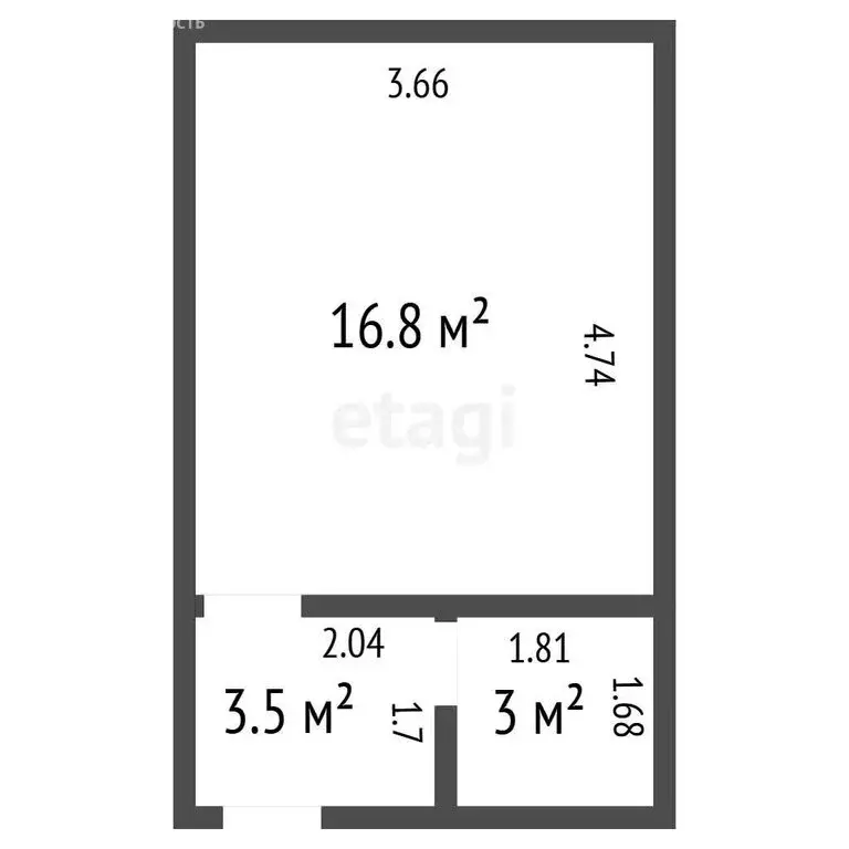 Офис (23.3 м) - Фото 1