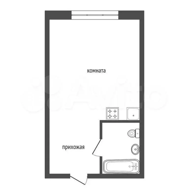 Квартира-студия, 12 м, 4/5 эт. - Фото 0