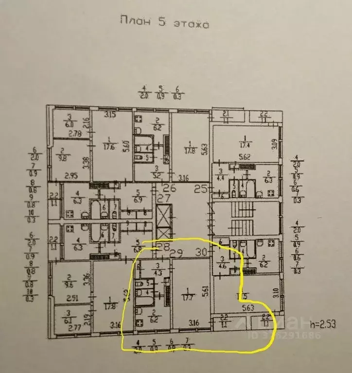 Квартира, 1 комната, 32.29 м - Фото 1
