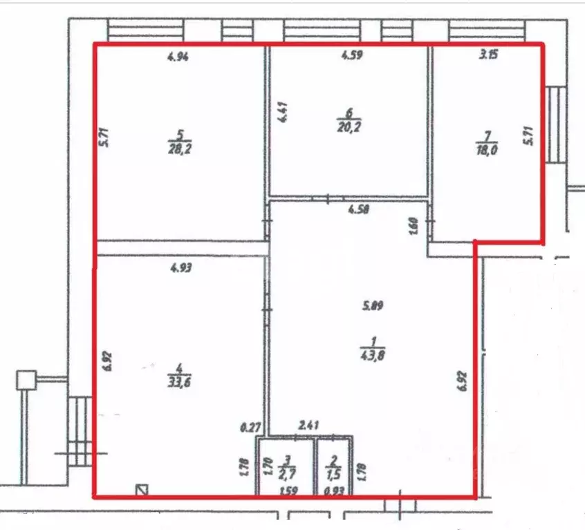 3-к кв. Костромская область, Кострома ул. Нижняя Дебря, 32А (97.0 м) - Фото 2