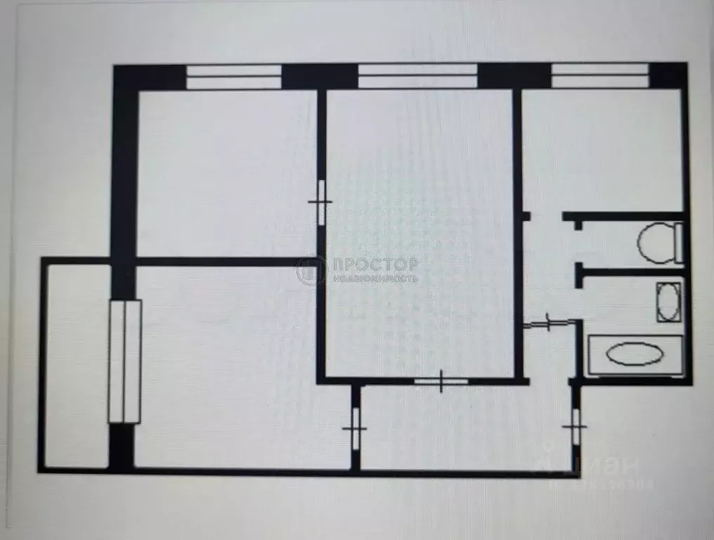 3-к кв. Москва ул. Лавочкина, 6К2 (50.0 м) - Фото 2