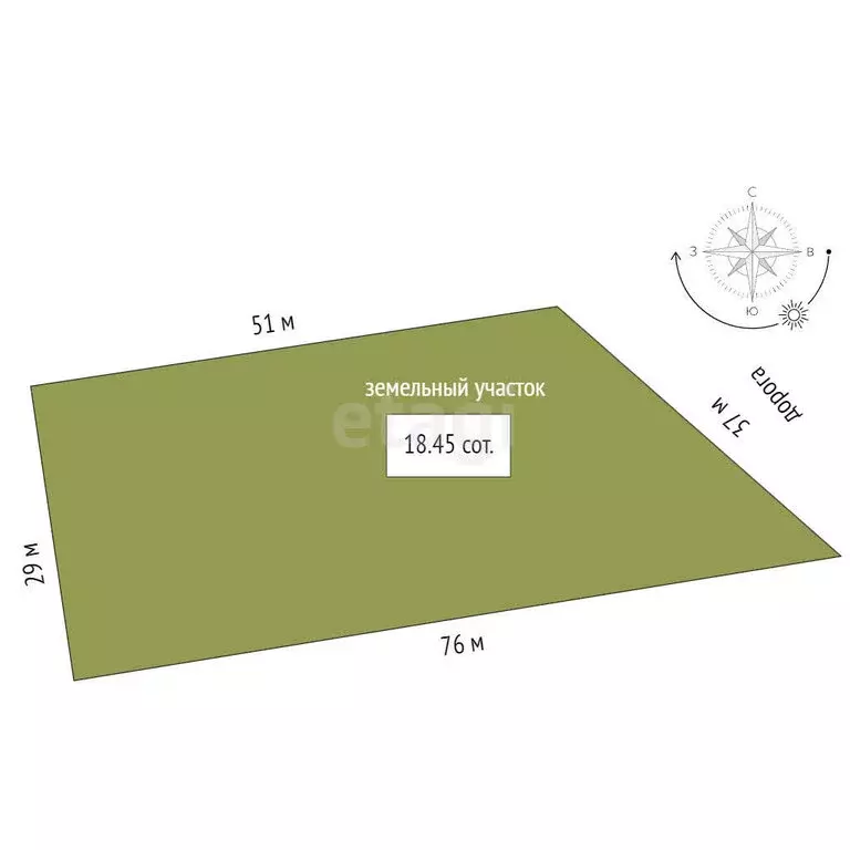 Участок в Калиновка, Южная улица (18.45 м) - Фото 1