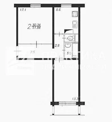 2-к кв. Москва Шипиловский проезд, 61К2 (52.0 м) - Фото 2