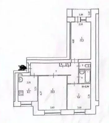 3-к кв. Волгоградская область, Волгоград Триумфальная ул., 28 (63.0 м) - Фото 0