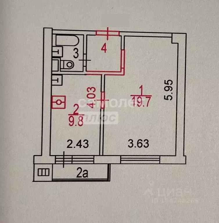 1-к кв. Москва ул. Вучетича, 8 (35.0 м) - Фото 2
