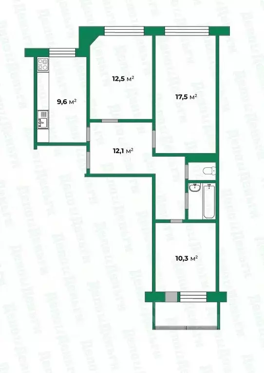 3-к кв. Кировская область, Киров ул. Челюскинцев, 5 (66.9 м) - Фото 0