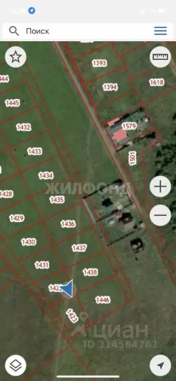 Участок в Томская область, Томский район, Журавли кп  (10.41 сот.) - Фото 2