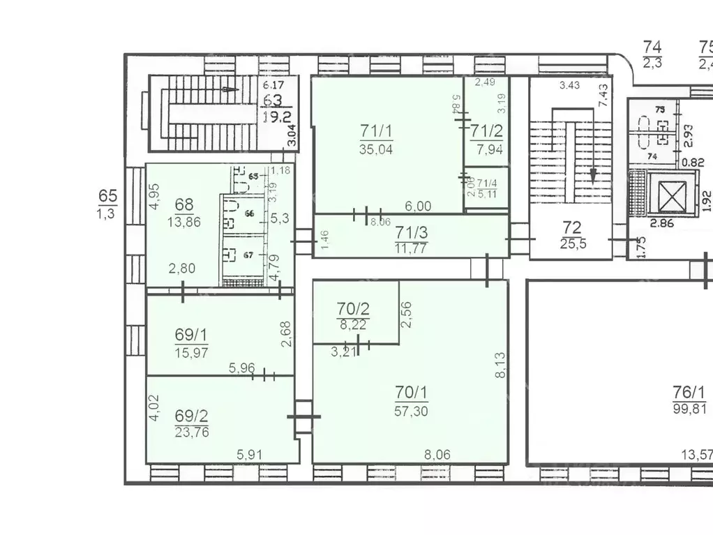 Офис в Санкт-Петербург Синопская наб., 50а (186 м) - Фото 1