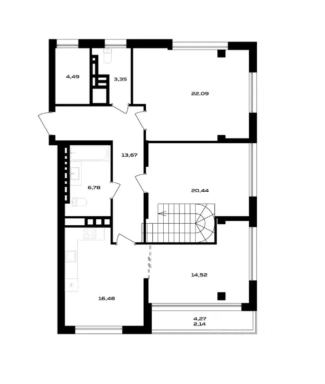 3-к кв. Воронежская область, Воронеж ул. Ольминского, 4 (103.62 м) - Фото 0