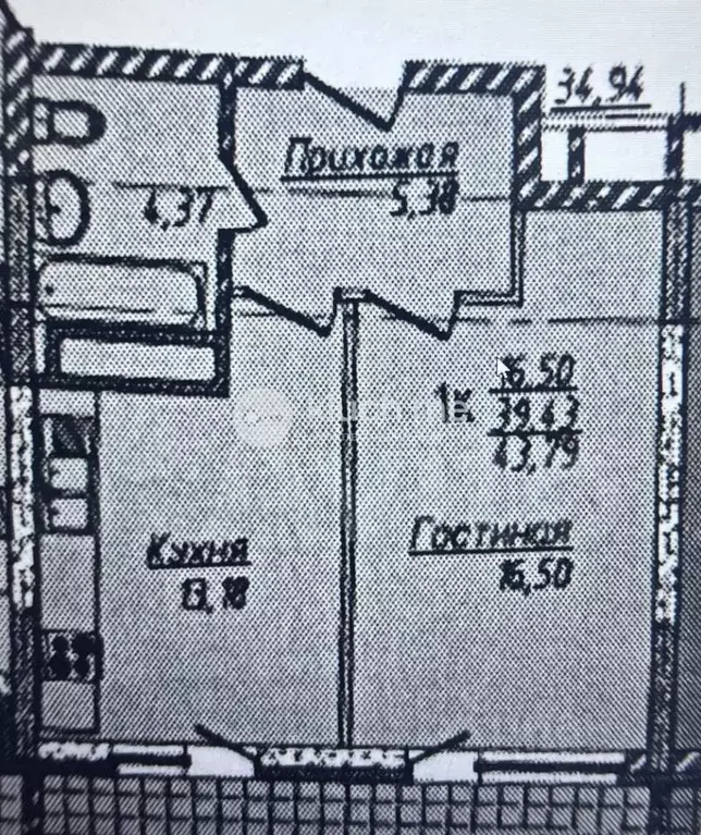 1-к кв. Татарстан, Казань Комсомольская ул., 1 (40.6 м) - Фото 1