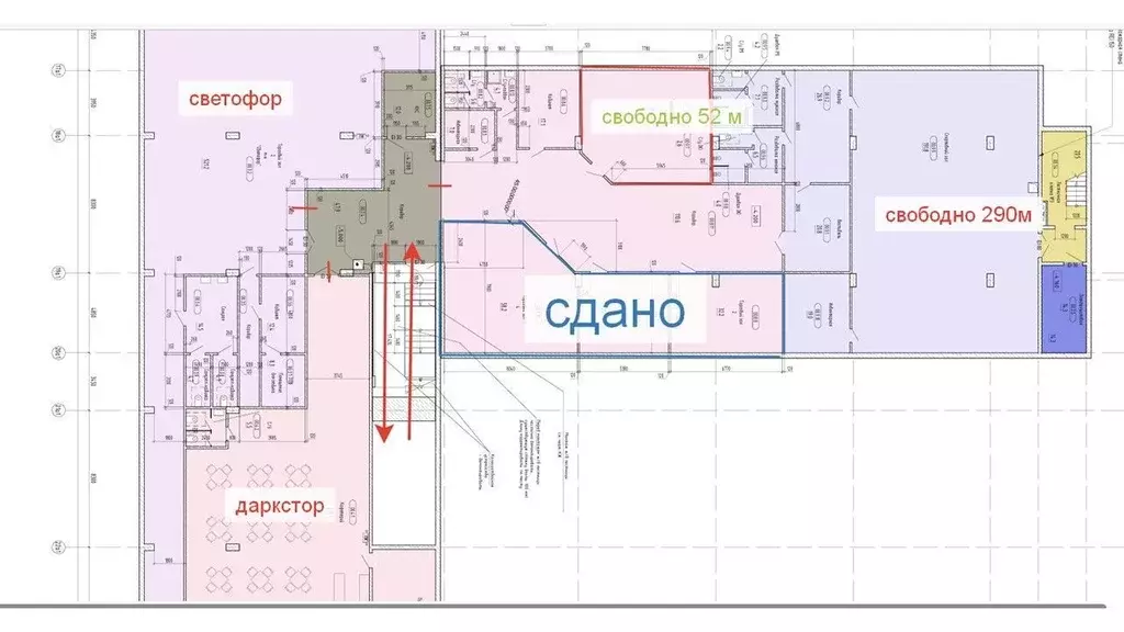 Торговая площадь в Санкт-Петербург аллея Арцеуловская, 5 (52 м) - Фото 1