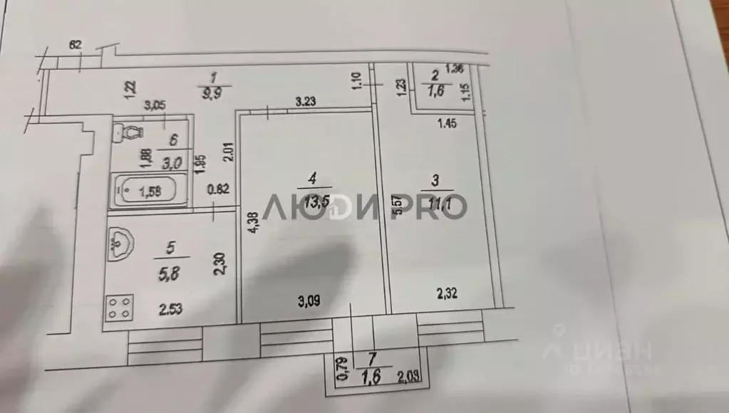 2-к кв. Башкортостан, Уфа Черниковская ул., 75 (45.0 м) - Фото 2