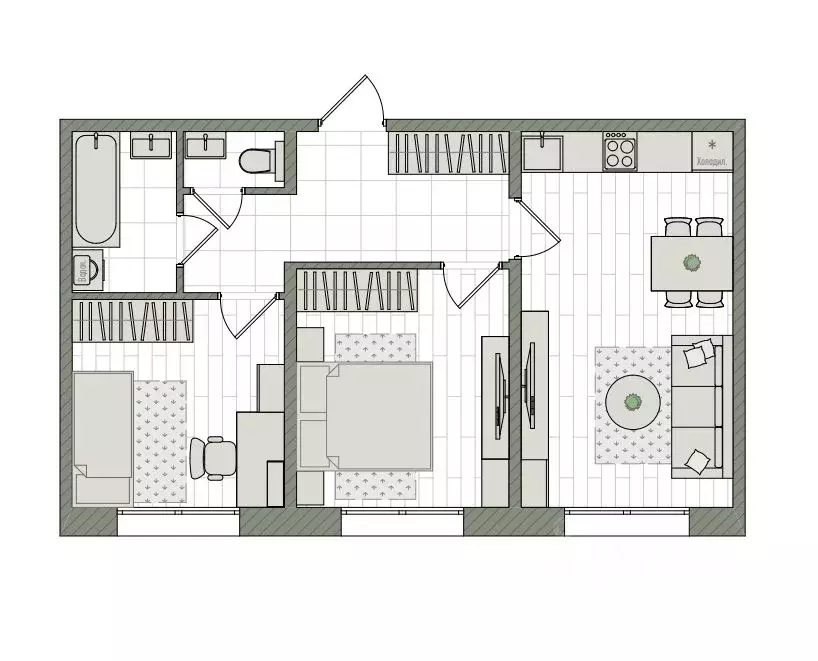 3-к кв. Кировская область, Киров бул. Прибрежный, 6 (51.2 м) - Фото 0
