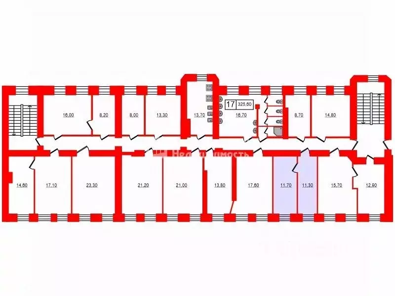 Комната Санкт-Петербург Выборгская наб., 35/1 (23.0 м) - Фото 1