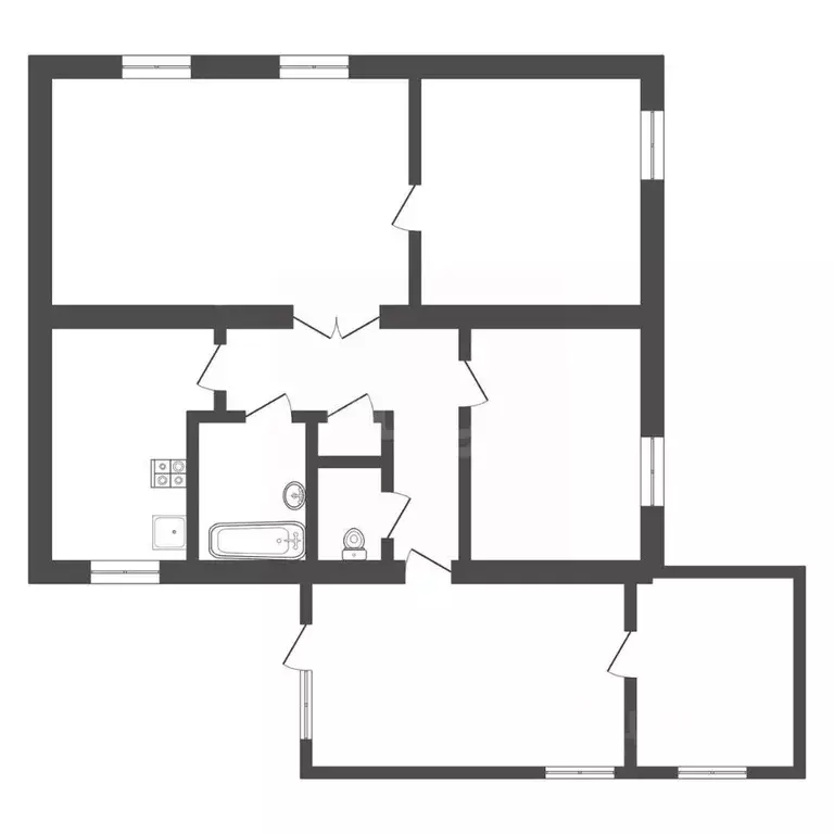 Дом в Тульская область, Узловая ул. Простомолотова, 5 (125 м) - Фото 2