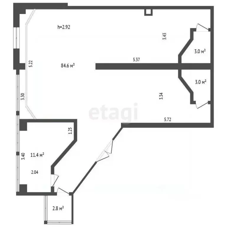 Торговая площадь в Ямало-Ненецкий АО, Новый Уренгой Энтузиастов мкр, 4 ... - Фото 2