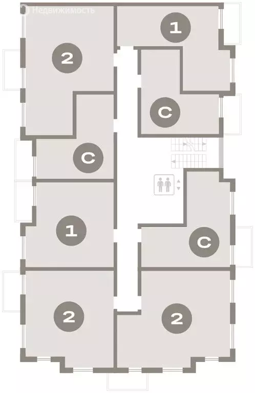 1-комнатная квартира: городской посёлок Новоселье, ЖК Брусника (49.47 ... - Фото 2