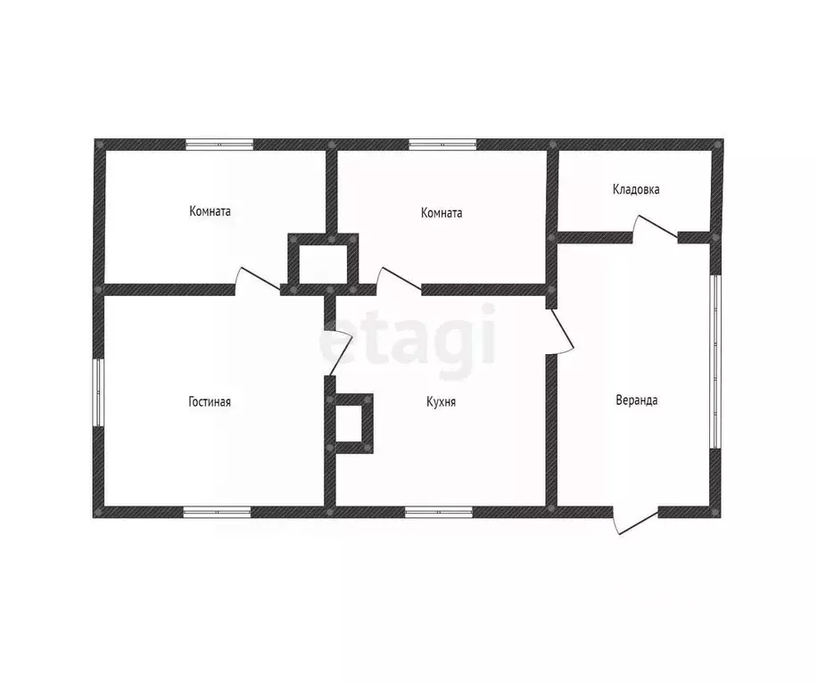 Дом в Бурятия, Улан-Удэ Калужская ул., 31 (54 м) - Фото 1