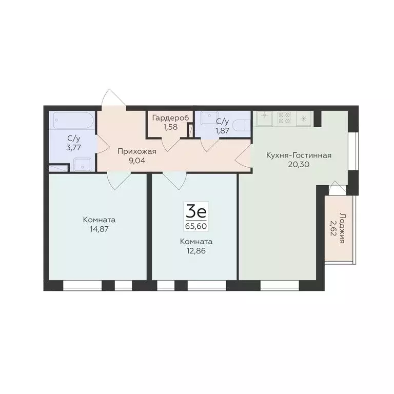 3-комнатная квартира: Воронеж, улица 45-й Стрелковой Дивизии, 113 ... - Фото 1