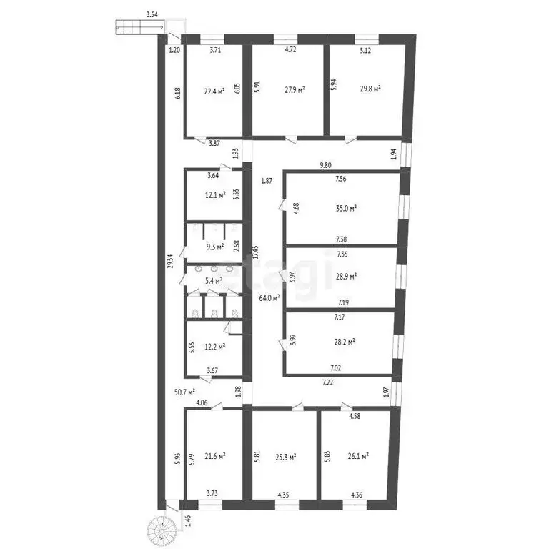 Помещение свободного назначения (354 м) - Фото 1