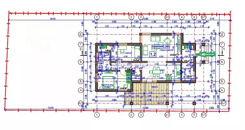Дом в Крым, Симферопольский район, Добровское с/пос, с. Краснолесье  ... - Фото 2