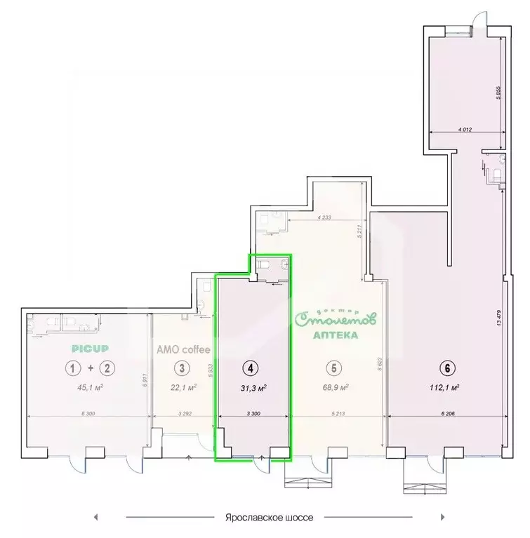 Помещение свободного назначения в Москва Ярославское ш., 2К2 (32 м) - Фото 2