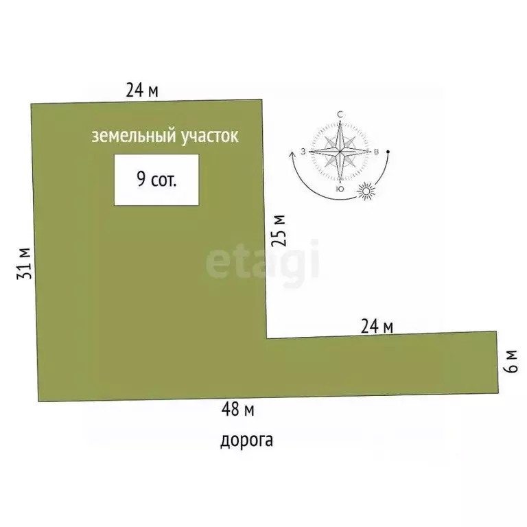 Участок в Крым, Ленинский район, с. Чистополье ул. Виноградная (9.0 ... - Фото 2