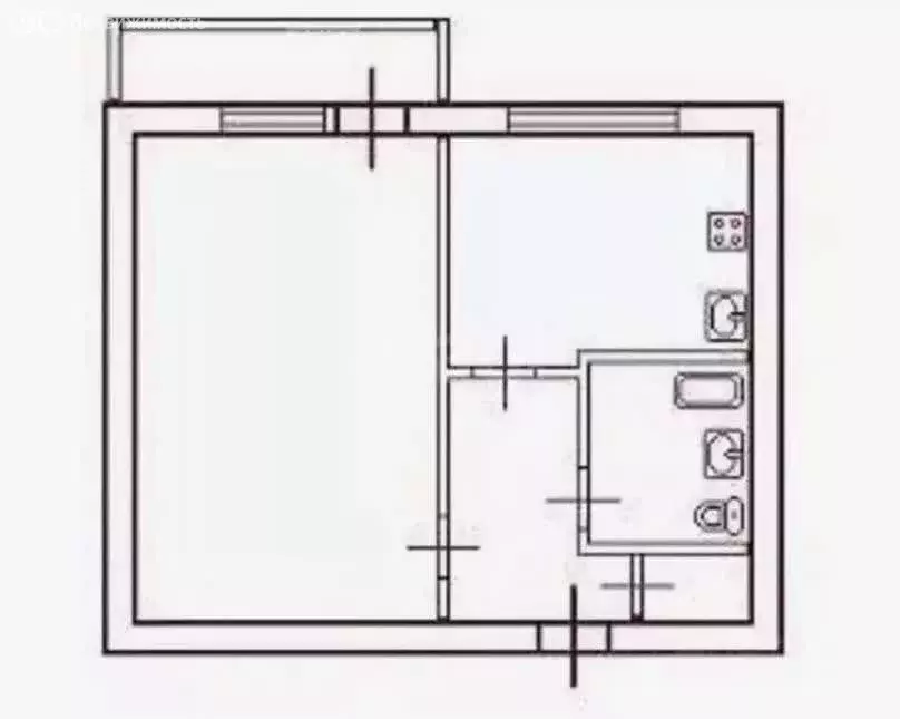 1-комнатная квартира: Горелки, Гарнизонный проезд, 2Д (34.5 м) - Фото 1