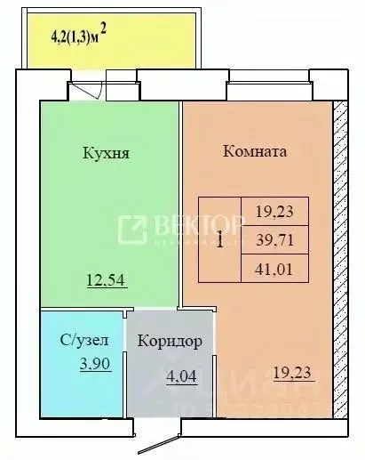 1-к кв. Ярославская область, Ярославль ул. Белинского, 15 (41.0 м) - Фото 0