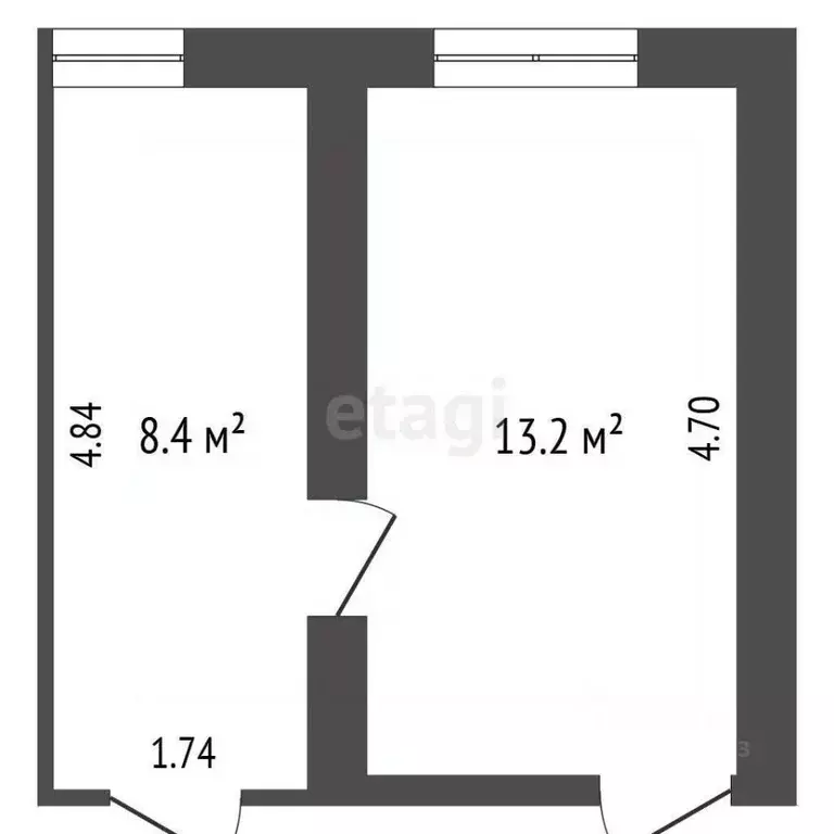Комната Краснодарский край, Геленджик ул. Орджоникидзе, 9А (21.0 м) - Фото 2