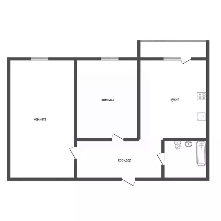 2-к кв. Воронежская область, Воронеж ул. Антонова-Овсеенко, 41 (71.0 ... - Фото 2
