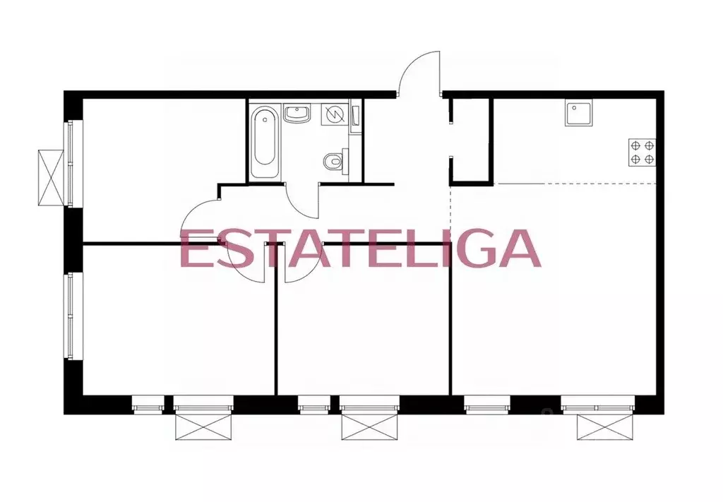 3-к кв. Московская область, Красногорск городской округ, пос. ... - Фото 2