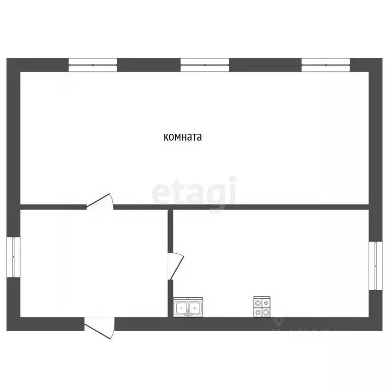 Дом в Кемеровская область, Юрга Западная ул., 61 (31 м) - Фото 2