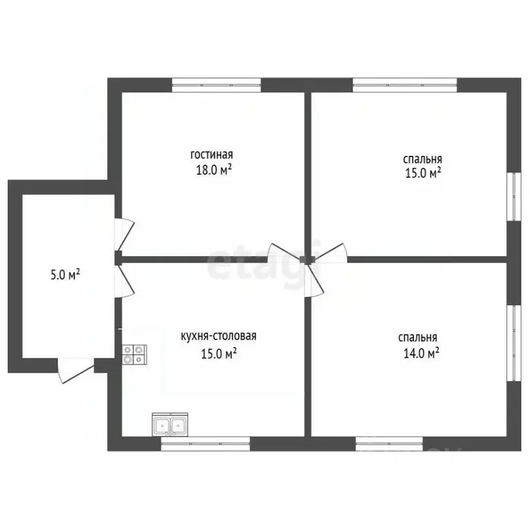 Дом в Ростовская область, с. Ремонтное ул. Первомайская (67 м) - Фото 2