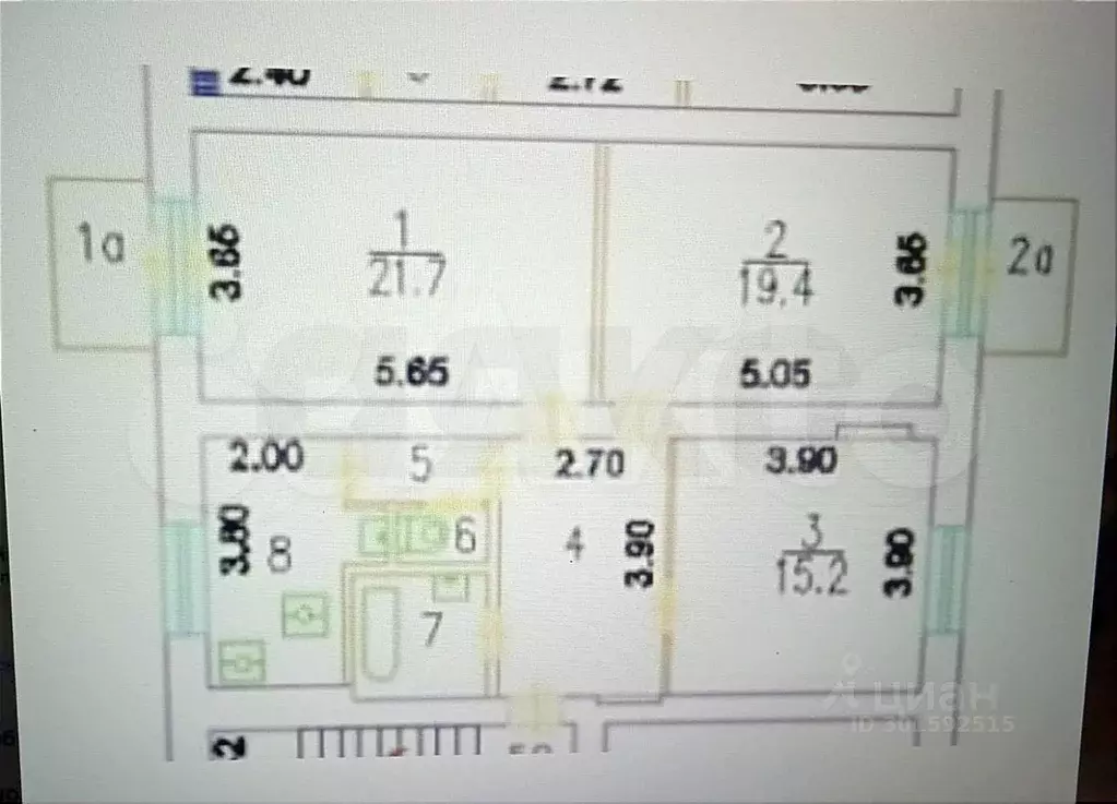 3-к. квартира, 82 м, 4/5 эт. - Фото 0