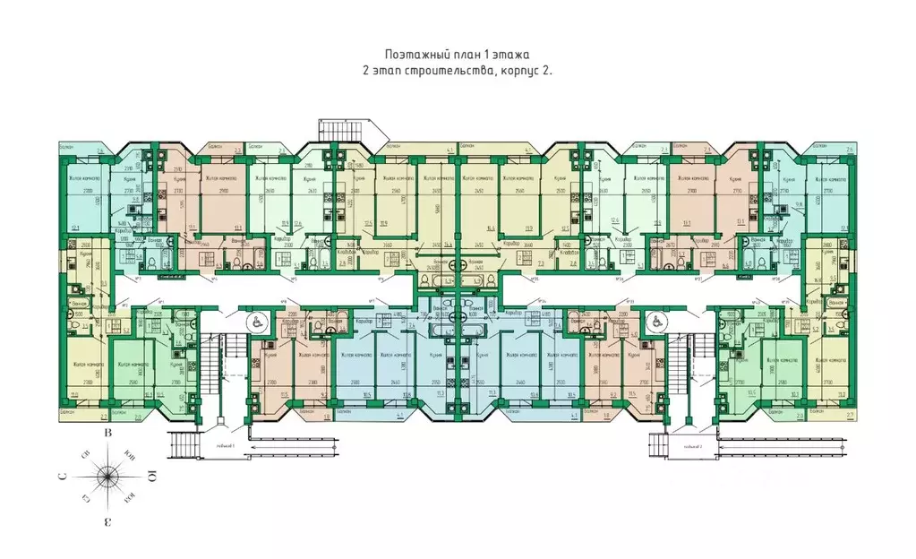 2-к кв. Ставропольский край, Ессентуки Кленовая Роща жилой комплекс ... - Фото 2