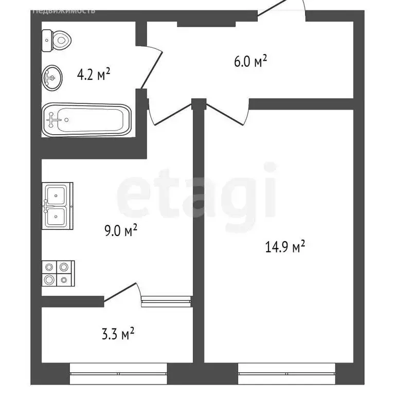 1-комнатная квартира: Самара, проспект Масленникова, 14А (40 м) - Фото 1