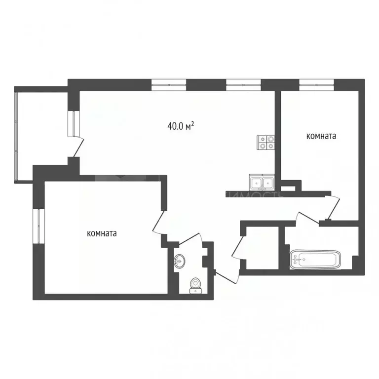 3-к кв. Тюменская область, Тюмень ул. Осипенко, 16 (112.0 м) - Фото 1