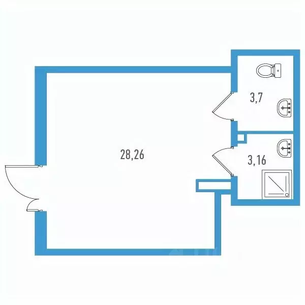Помещение свободного назначения в Санкт-Петербург пос. Шушары, просп. ... - Фото 2