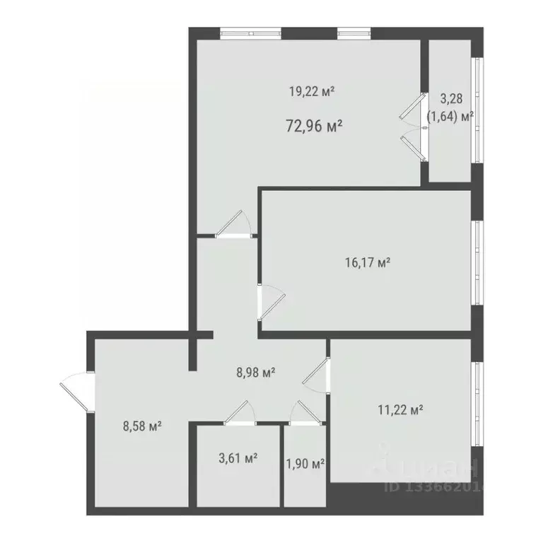 2-к кв. Сахалинская область, Южно-Сахалинск Зеленая Планета на Мира ... - Фото 1